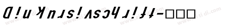 Din kursivschrift字体转换